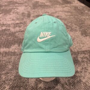 Nike Classic Logo Teal White OSFA Adjustable Hat